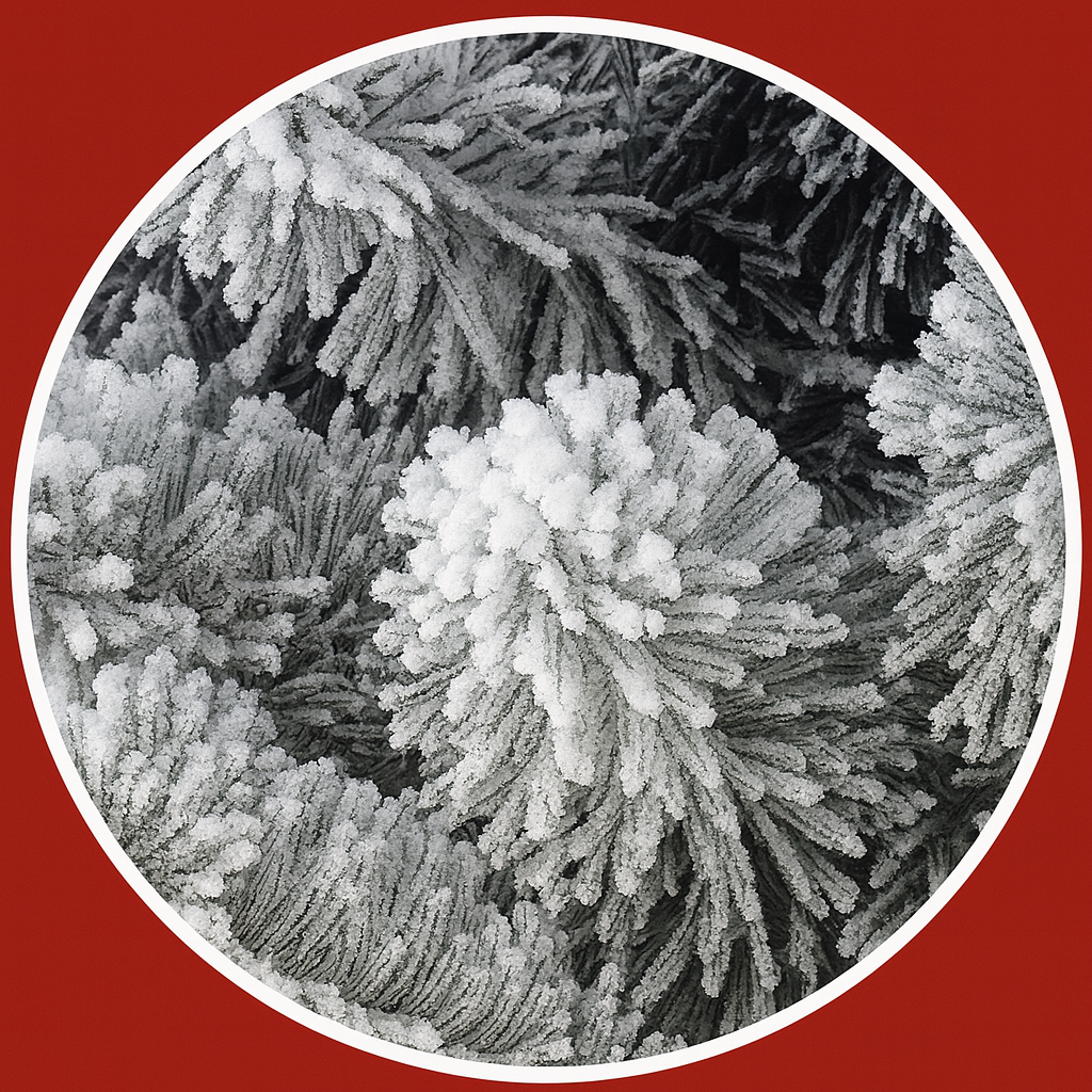 Christmas Tree Snow Flocked Artificial Pine Lighted Decor