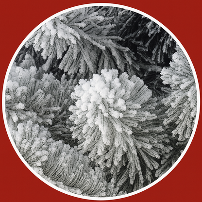 Christmas Tree Snow Flocked Artificial Pine Lighted Decor