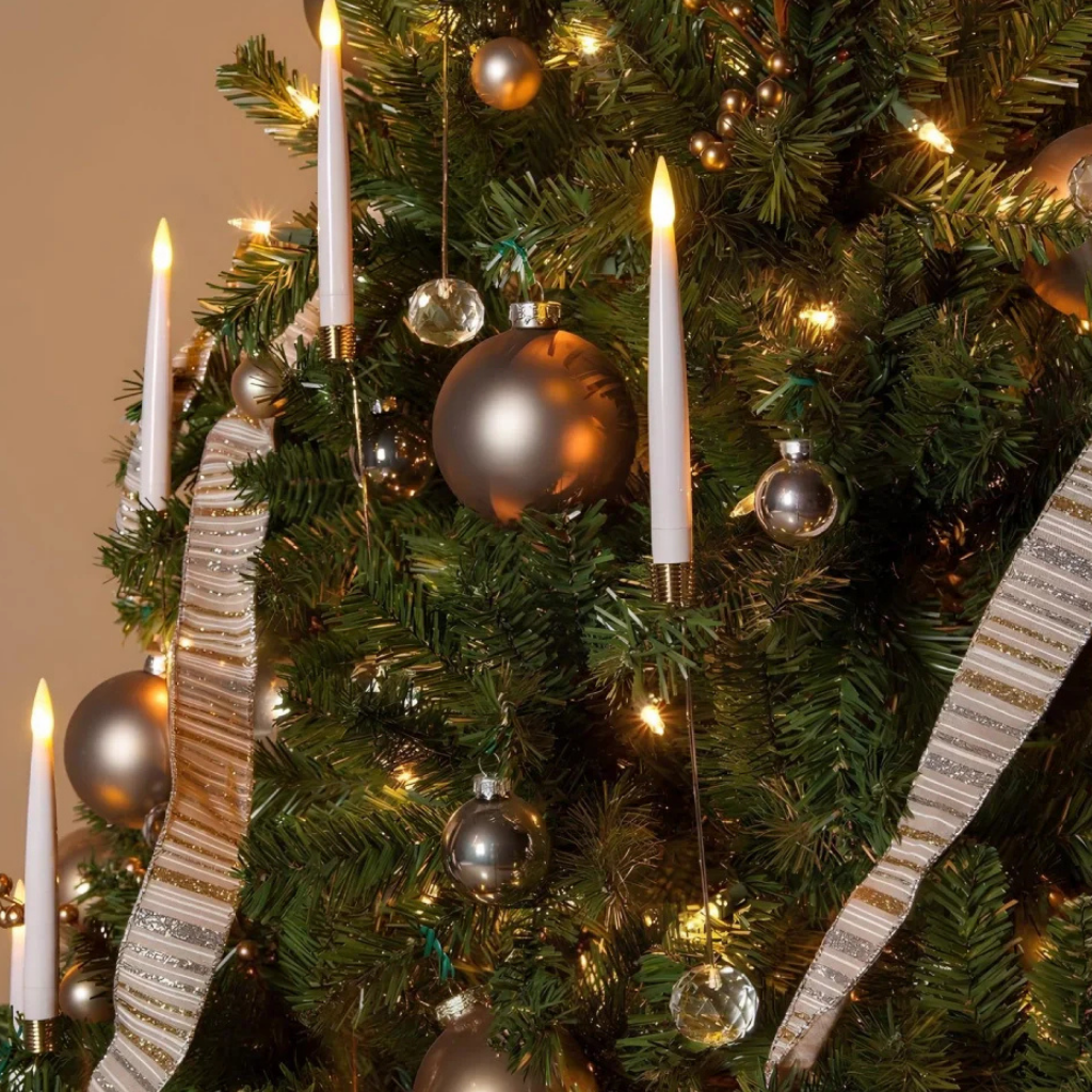 Weihnachtsbaum Ornament LED Kerzen Fernbedienung Flicker Effekt