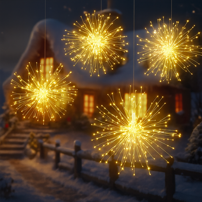 Christmas lighting outdoor LED fireworks lights dimmable USB