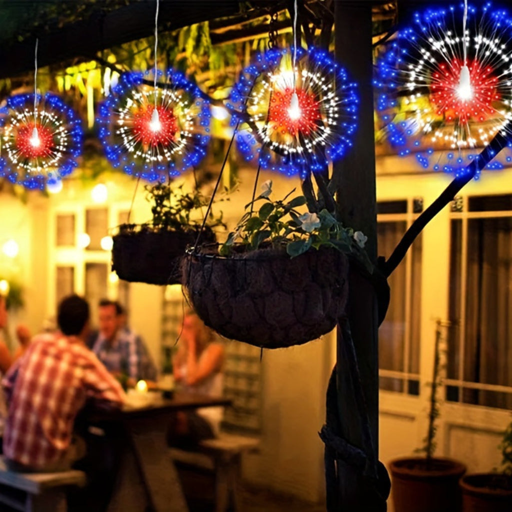 Christmas lighting outdoor LED fireworks lights dimmable USB