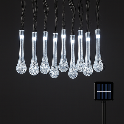 Weihnachtsbeleuchtung LED Gartenbeleuchtung Outdoor Tropfen Lichterkette