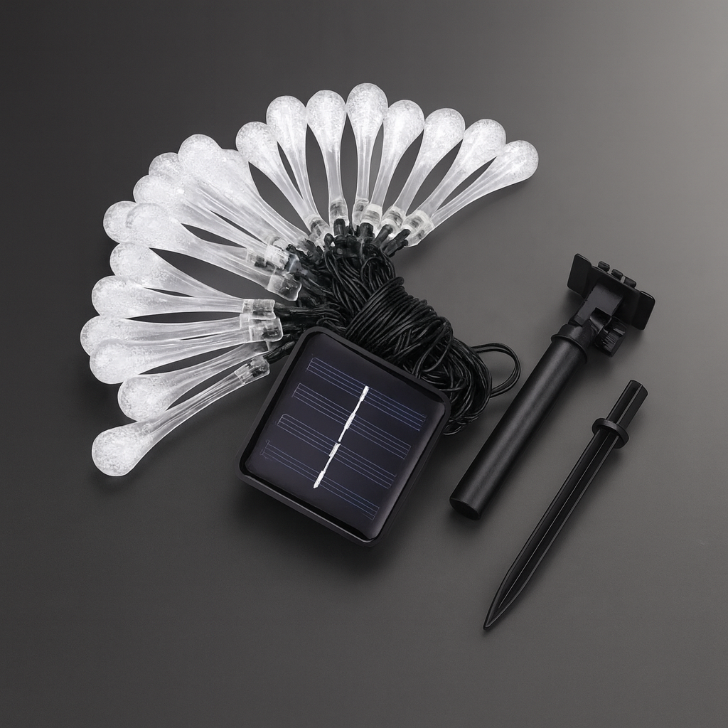 Weihnachtsbeleuchtung LED Gartenbeleuchtung Outdoor Tropfen Lichterkette