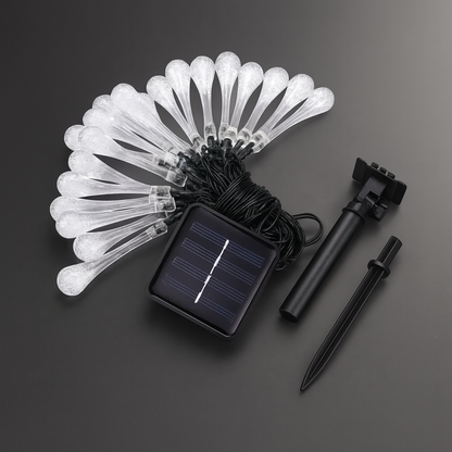 Weihnachtsbeleuchtung LED Gartenbeleuchtung Outdoor Tropfen Lichterkette