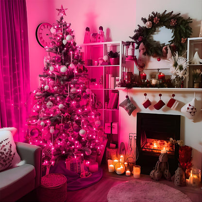 Weihnachtsbeleuchtung LED Kupferdraht Lichterkette Batteriebetrieben