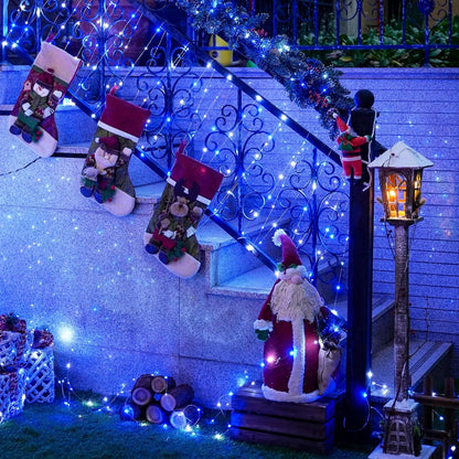 Weihnachtsbeleuchtung LED Kupferdraht Lichterkette Batteriebetrieben