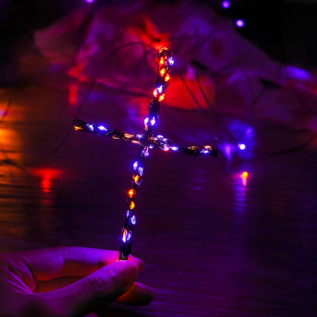 Weihnachtsbeleuchtung LED Kupferdraht Lichterkette Batteriebetrieben