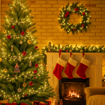 Christmas Lighting LED Copper Wire String Lights Indoor Outdoor