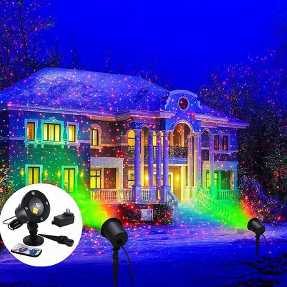 Weihnachtsbeleuchtung LED Projektor Außen Festliche Laserlichter