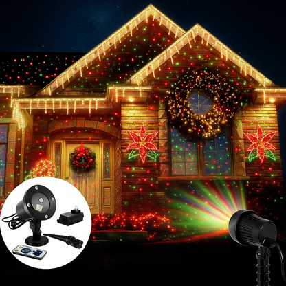 Weihnachtsbeleuchtung LED Projektor Außen Festliche Laserlichter