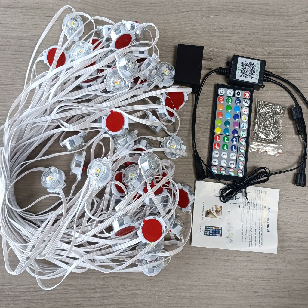 Weihnachtsbeleuchtung Permanente Weihnachtslichter Außen LED