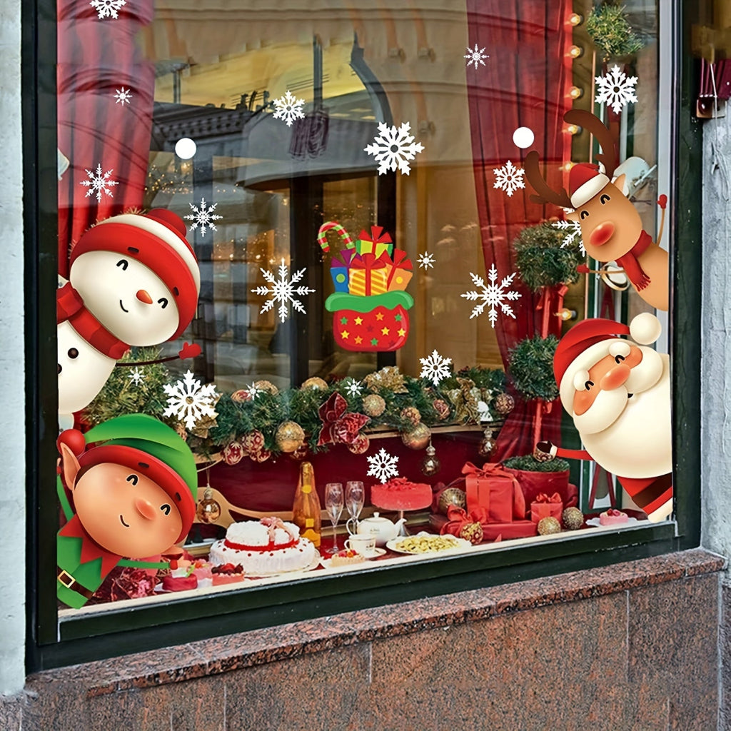 Weihnachtsdeko Außen Fenster Aufkleber Weihnachtsmotive Set
