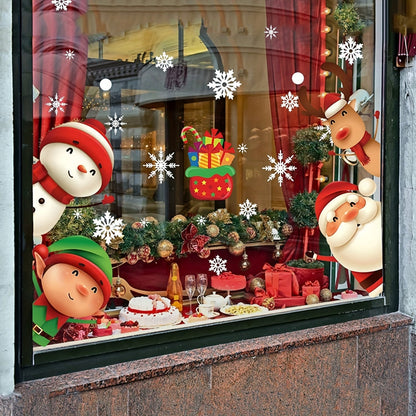 Weihnachtsdeko Außen Fenster Aufkleber Weihnachtsmotive Set