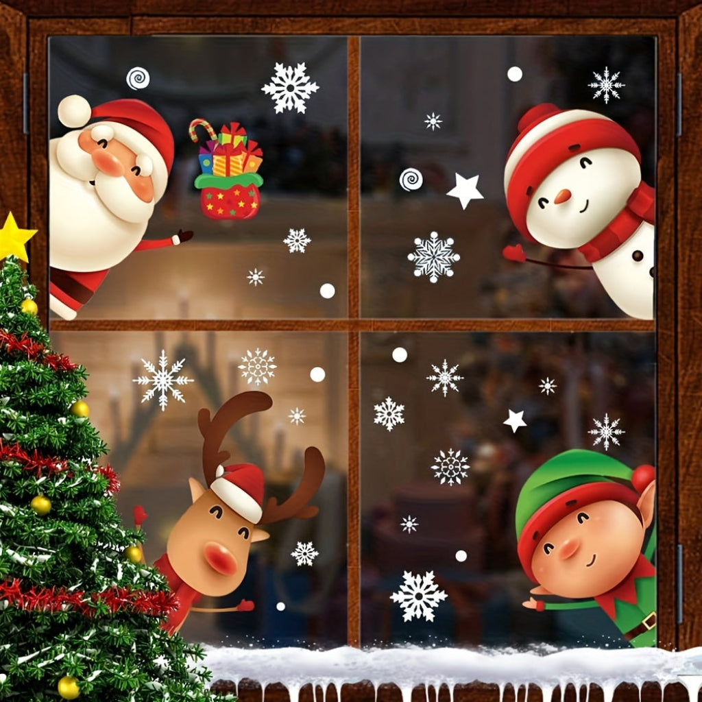 Weihnachtsdeko Außen Fenster Aufkleber Weihnachtsmotive Set