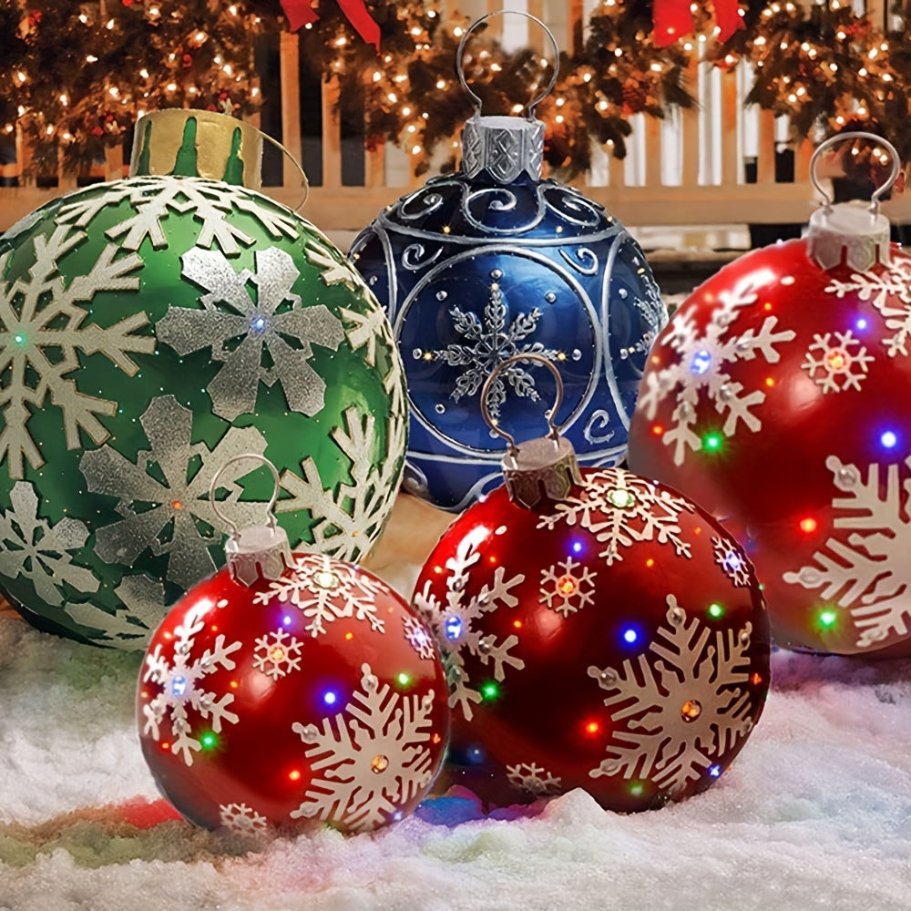 Weihnachtsdeko Aufblasbare Kunststoff Kugel Outdoor Deko – Verodie