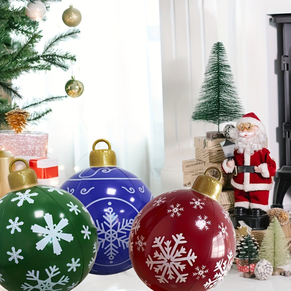 Weihnachtsdeko Aufblasbare Kunststoff Kugel Outdoor Deko – Verodie