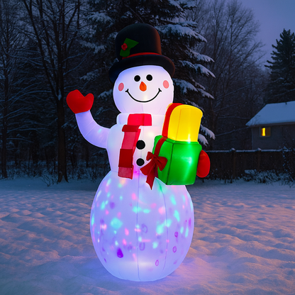 Weihnachtsdeko Outdoor Leuchtfigur Schneemann