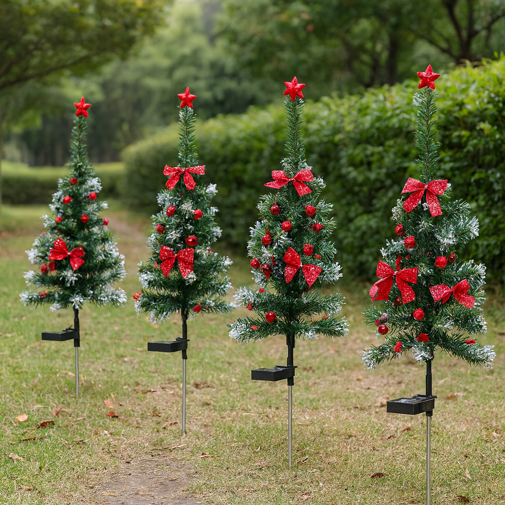 Weihnachtsdeko Outdoor Weihnachtsbaum LED Solarstecker Set