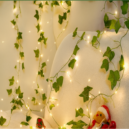 Weihnachtsdekoration Indoor Lichterkette Efeu 100 LEDs