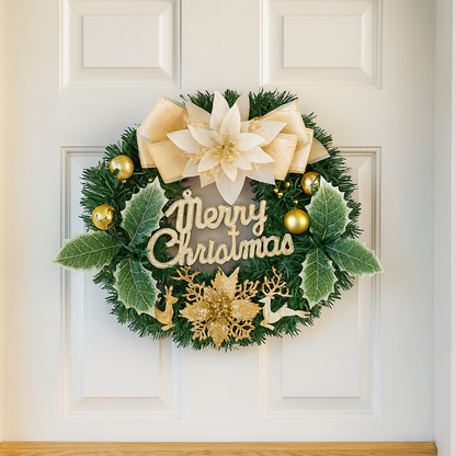 Weihnachtskranz Klassischer Wandkranz Kunststoff Weihnachtsdeko