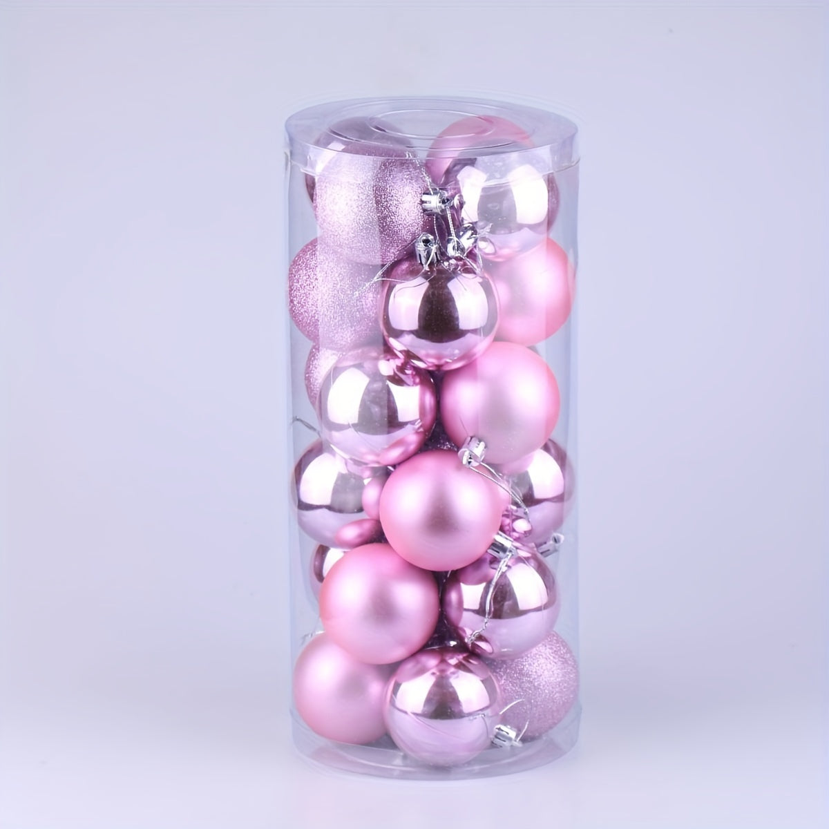 Weihnachtskugeln Deko Kunststoff Baumschmuck Set 24 Stück