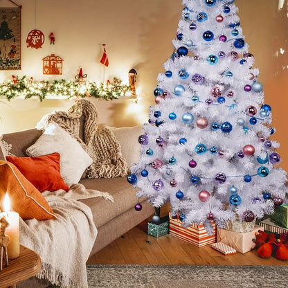 Weihnachtskugeln Deko Kunststoff Baumschmuck Set 24 Stück