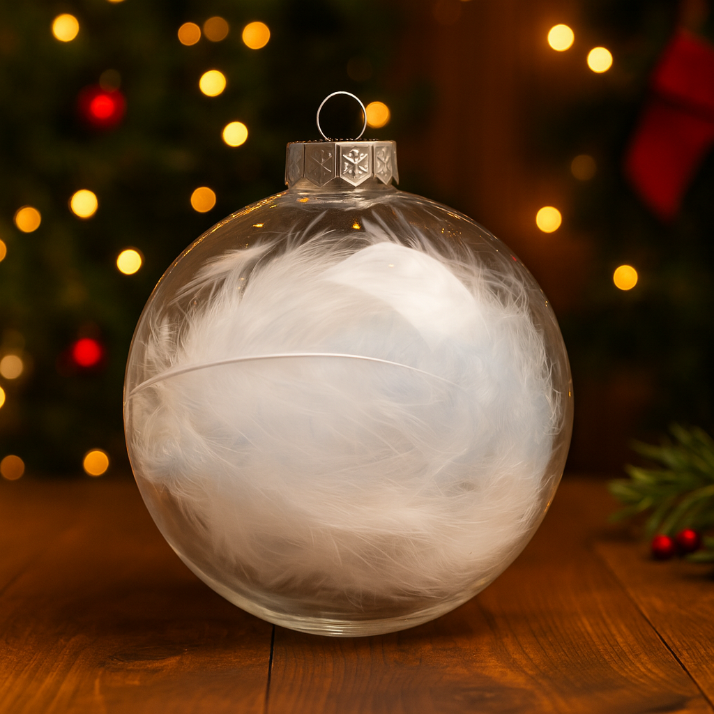 Weihnachtskugeln Deko Transparente Kunststoff Bastelkugeln Set