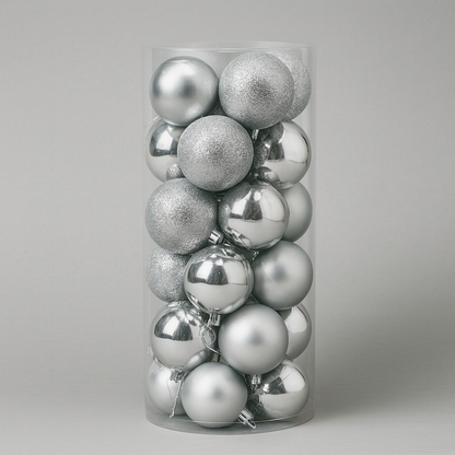 Weihnachtskugeln Kunststoff Set Weihnachtsdeko Hängender Baumschmuck