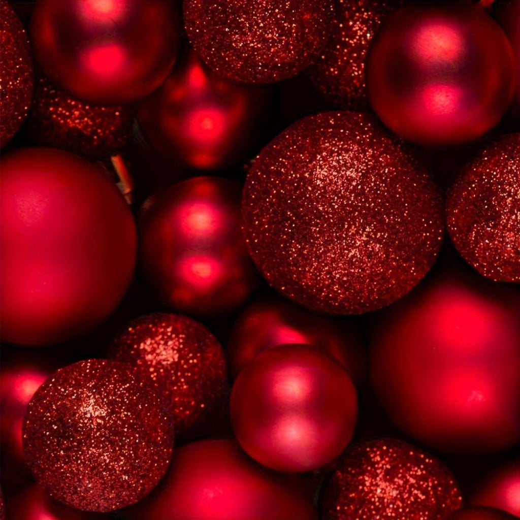 Weihnachtskugeln Kunststoff Set Weihnachtsdeko Hängender Baumschmuck