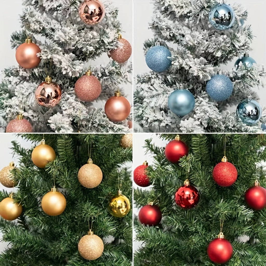 Weihnachtskugeln Kunststoff Set Weihnachtsdeko Hängender Baumschmuck
