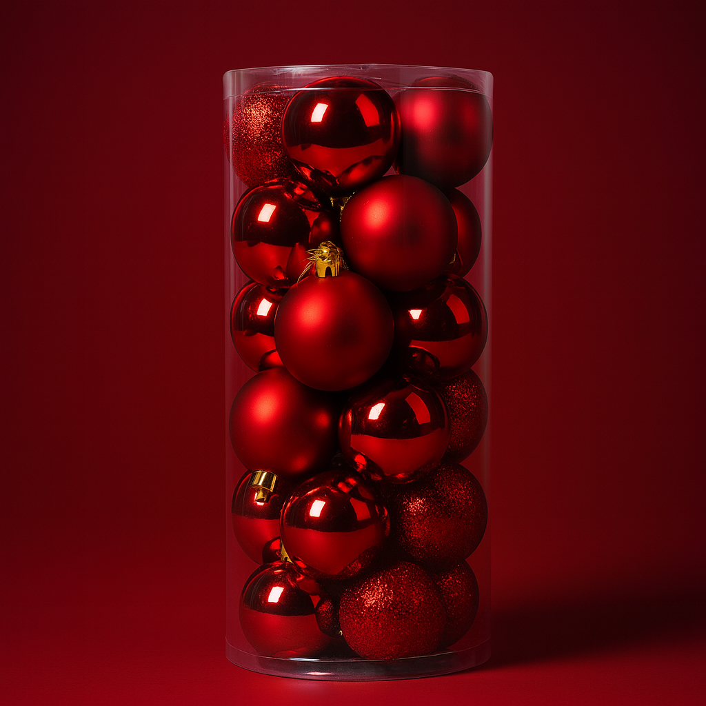 Weihnachtskugeln Kunststoff Set Weihnachtsdeko Hängender Baumschmuck