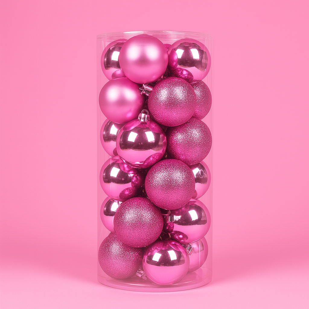 Weihnachtskugeln Kunststoff Set Weihnachtsdeko Hängender Baumschmuck