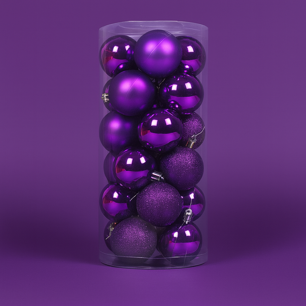 Weihnachtskugeln Kunststoff Set Weihnachtsdeko Hängender Baumschmuck