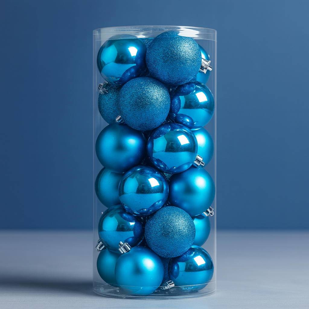 Weihnachtskugeln Kunststoff Set Weihnachtsdeko Hängender Baumschmuck