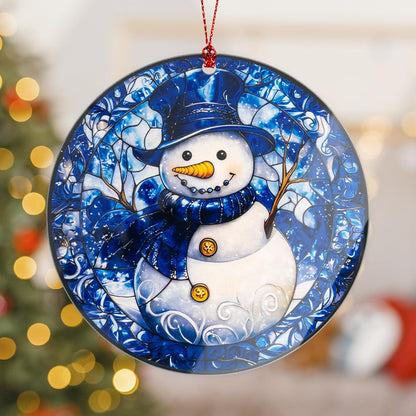 Weihnachtsornament Acryl Anhänger Schneemann Erinnerungsdeko