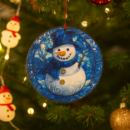 Weihnachtsornament Acryl Anhänger Schneemann Erinnerungsdeko