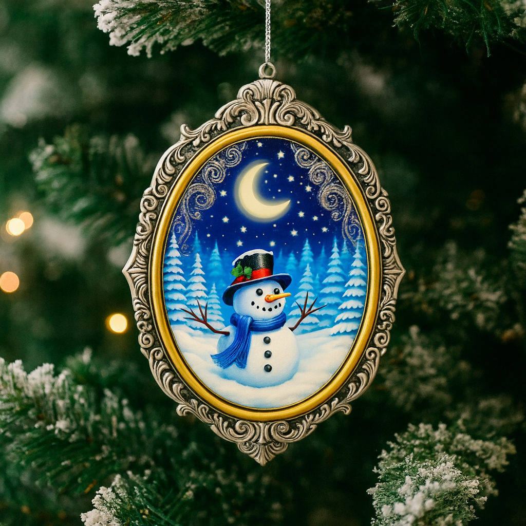 Weihnachtsornament Acryl Anhänger Schneemann Erinnerungsdeko