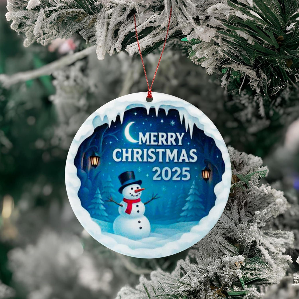 Weihnachtsornament Acryl Anhänger Schneemann Erinnerungsdeko