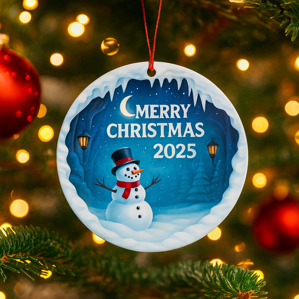 Weihnachtsornament Acryl Anhänger Schneemann Erinnerungsdeko