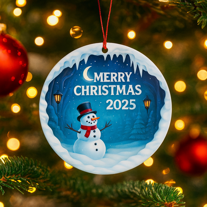 Weihnachtsornament Acryl Anhänger Schneemann Erinnerungsdeko