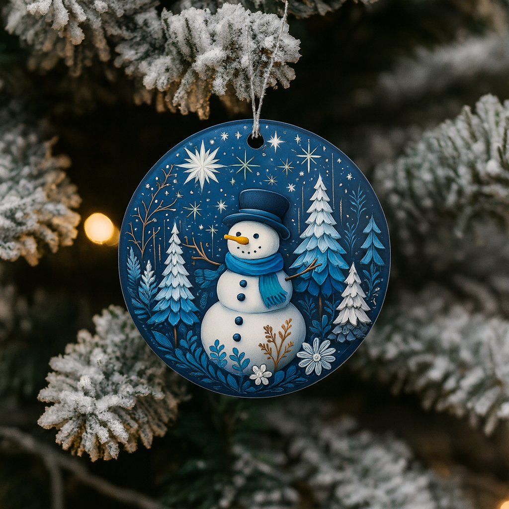 Weihnachtsornament Acryl Anhänger Schneemann Erinnerungsdeko