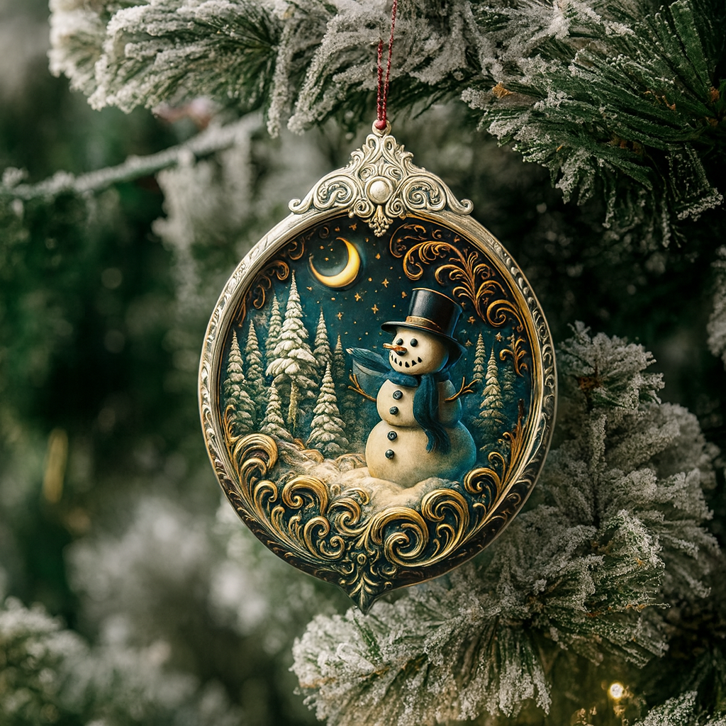 Weihnachtsornament Acryl Anhänger Schneemann Erinnerungsdeko