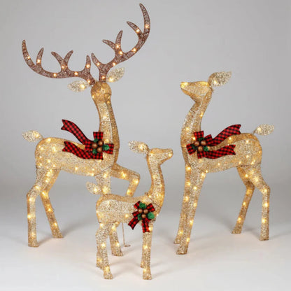 Christmas Decorations Outdoor Reindeer Light Display