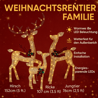 Christmas Decorations Outdoor Reindeer Light Display