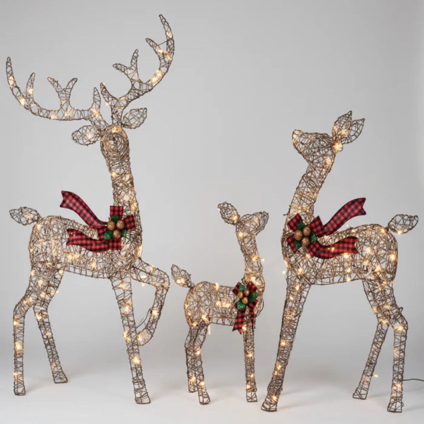 Christmas Decorations Outdoor Reindeer Light Display