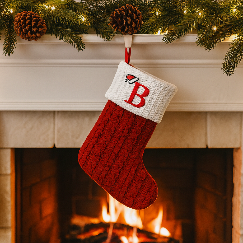 Weihnachtsstrümpfe Deko Strick Weihnachtsdeko Hängesocken