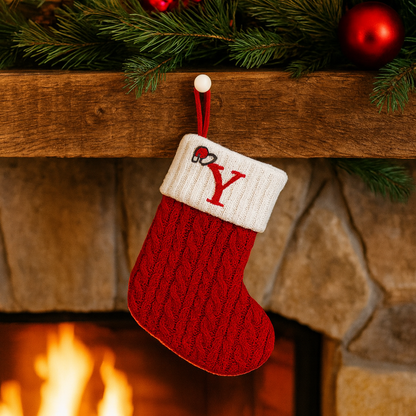 Weihnachtsstrümpfe Deko Strick Weihnachtsdeko Hängesocken