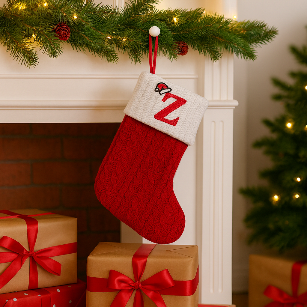 Weihnachtsstrümpfe Deko Strick Weihnachtsdeko Hängesocken