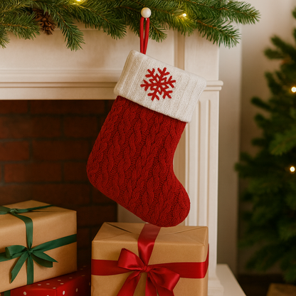 Weihnachtsstrümpfe Deko Strick Weihnachtsdeko Hängesocken