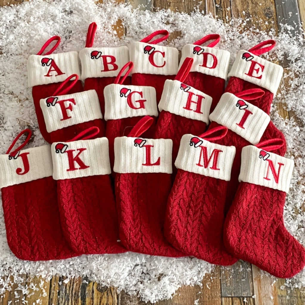 Weihnachtsstrümpfe Deko Strick Weihnachtsdeko Hängesocken